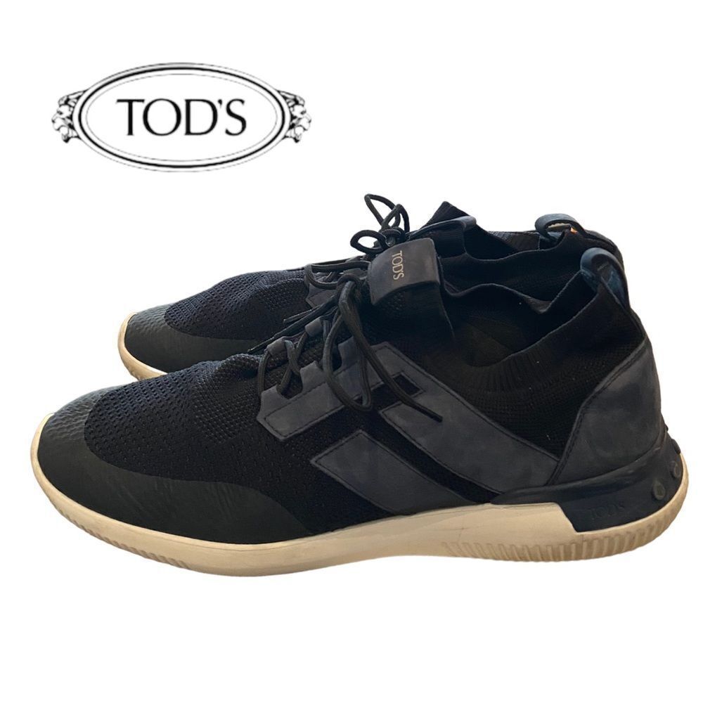 Tod's Men's Navy No Code Sneakers 10